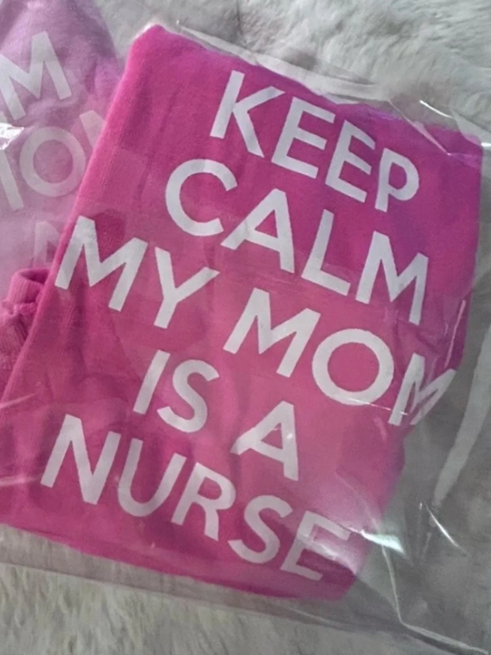 50%offw❤️My moms a nurse Baby Body Suit by rabbit skins 6M